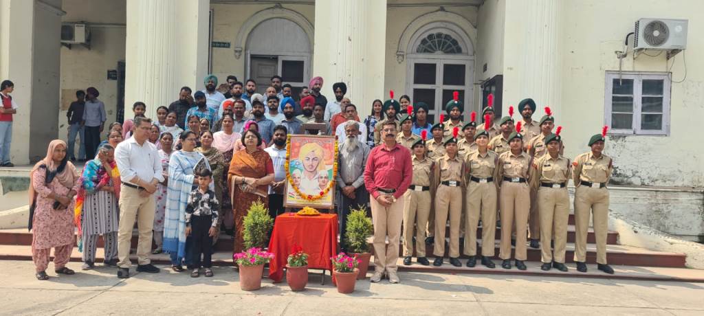 Tribute Ceremony Organized at Government Mahindra College on the Martyrdom Day of Shaheed Bhagat Singh